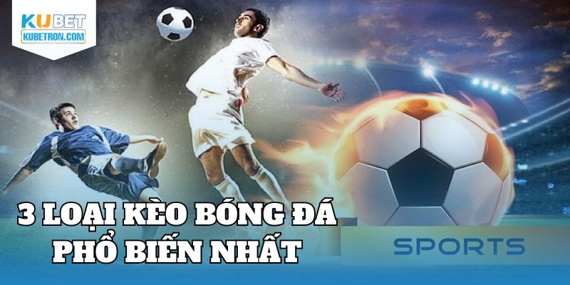 3 loại kèo bóng đá phổ biến nhất